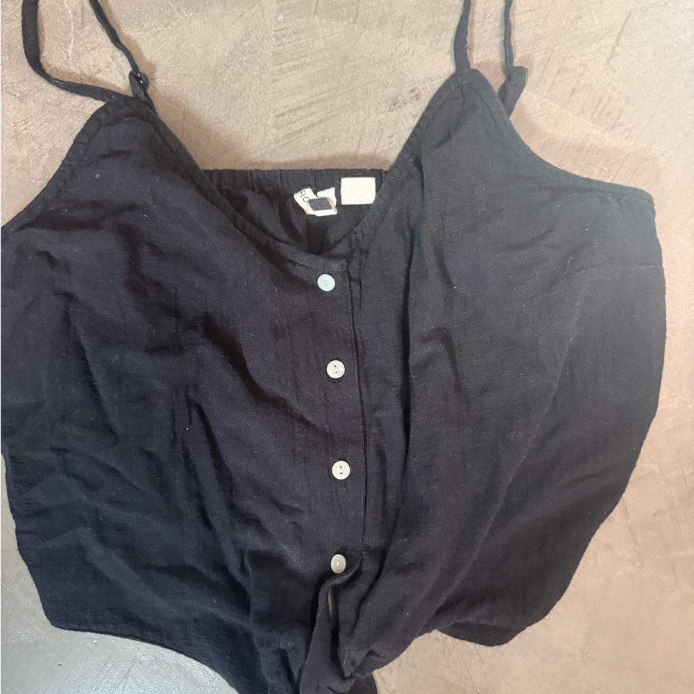 Roxy Black Button-Up Camisole